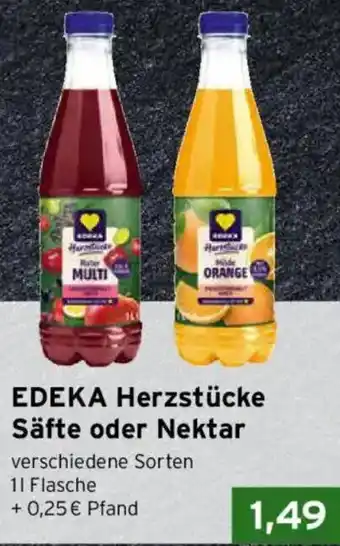 CAP Markt EDEKA Herzstücke Säfte oder Nektar Angebot