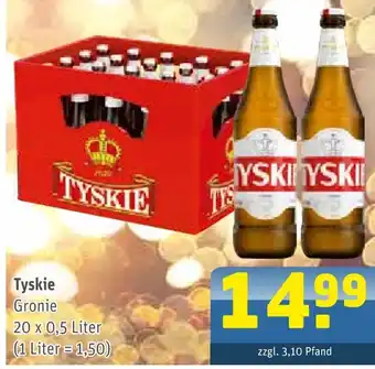 Getränke Arena Tyskie gronie Angebot