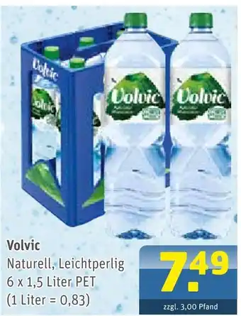Getränke Arena Volvic naturell, leichtperlig Angebot