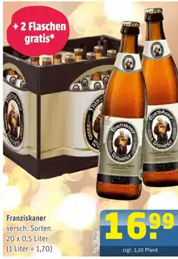 Getränke Arena Franziskaner bier Angebot