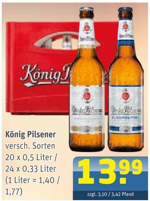 Fabelhafte Knig Pilsener Angebot Bild