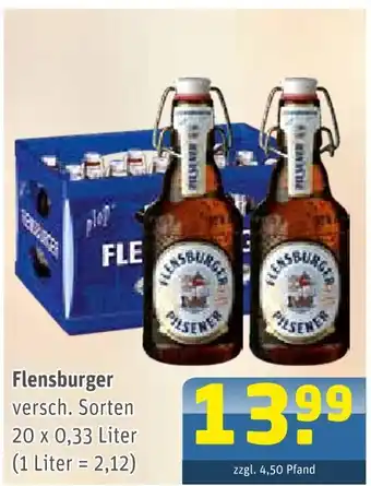 Getränke Arena Flensburger bier Angebot