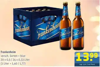 Getränke Arena Frankenheim blue Angebot