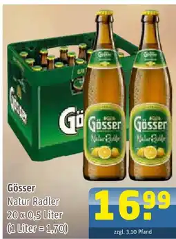 Getränke Arena Gösser natur radler Angebot