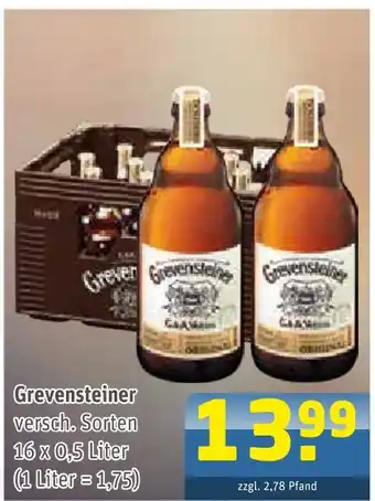 Getränke Arena Grevensteiner bier Angebot