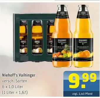 Getränke Arena Niehoff's vaihinger saft Angebot