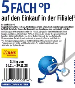 Netto Marken-Discount Payback 5 fach °p Angebot
