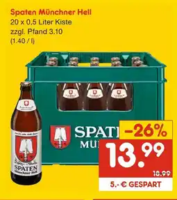 Netto Marken-Discount Spaten münchner hell Angebot