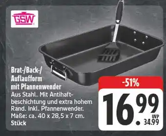 Edeka Gsw brat-/back-/auflaufform mit pfannenwender Angebot