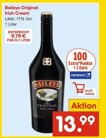 Netto Marken-Discount Baileys original irish cream Angebot