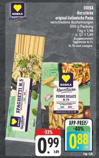 Edeka Edeka herzstücke spaghetti n.5 Angebot