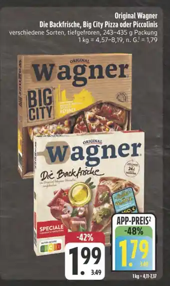 Edeka Original wagner die backfrische Angebot