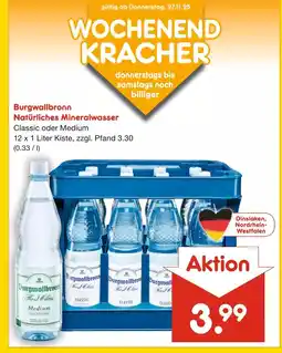 Netto Marken-Discount Burgwallbronn natürliches mineralwasser Angebot