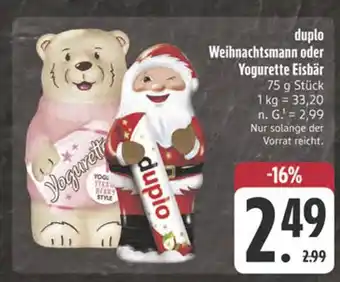 Edeka Duplo weihnachtsmann Angebot