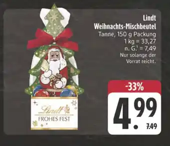Edeka Lindt weihnachts-mischbeutel tanne Angebot