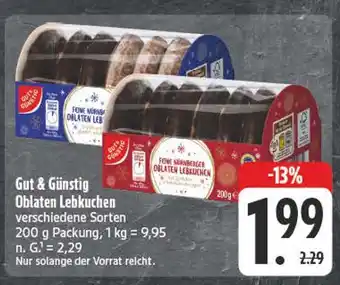Edeka Gut & günstig feine nürnberger oblaten lebkuchen Angebot