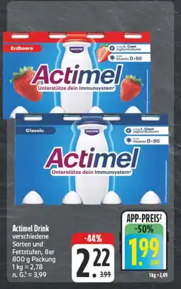 Edeka Danone actimel erdbeere Angebot