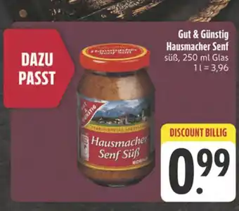 Edeka Gut & günstig hausmacher senf süß Angebot