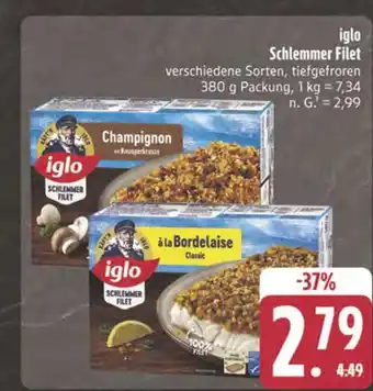 Edeka Iglo schlemmer filet champignon Angebot