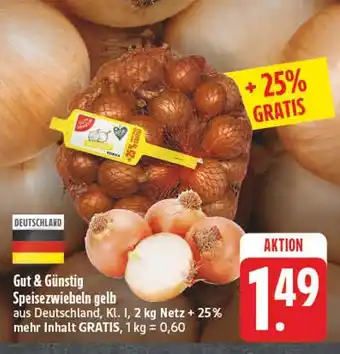 Edeka Gut & günstig speisezwiebeln gelb Angebot
