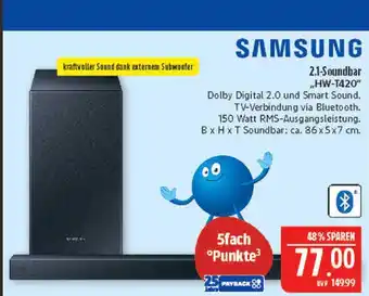 Marktkauf Samsung 2.1-soundbar hw-t420 Angebot
