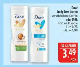 Marktkauf Dove body love lotion Angebot