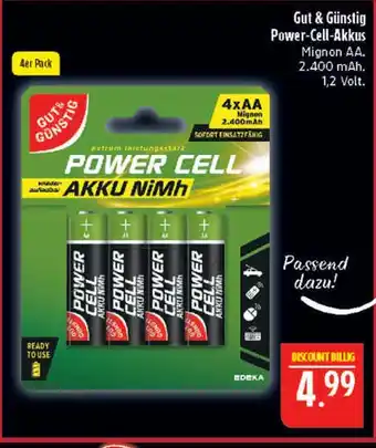 Marktkauf Gut & günstig power-cell-akkus Angebot