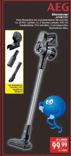 Marktkauf Aeg akkustaubsauger ap31b21tg Angebot