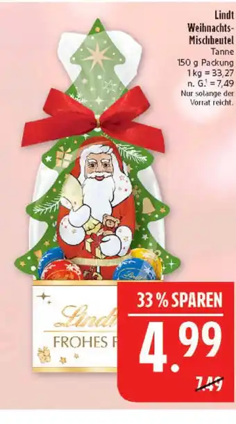 Marktkauf Lindt weihnachts-mischbeutel tanne Angebot