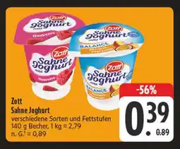 Edeka Zott sahne joghurt himbeere Angebot