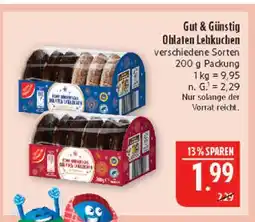 Marktkauf Gut & günstig oblaten lebkuchen Angebot