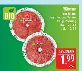 Marktkauf Wiltmann bio salami Angebot