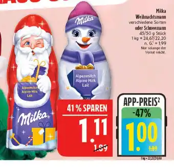 Marktkauf Milka weihnachtsmann Angebot