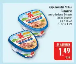 Marktkauf Rügenwalder mühle feine teewurst Angebot