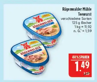 Marktkauf Rügenwalder mühle feine teewurst Angebot