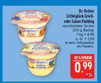 Marktkauf Dr. oetker löffelglück grieß-pudding Angebot