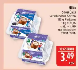 Marktkauf Milka snow balls Angebot