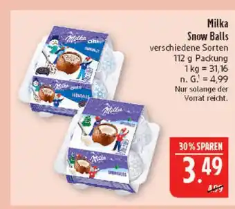 Marktkauf Milka snow balls Angebot