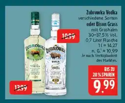 Marktkauf Zubrowka bison grass Angebot