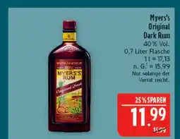 Marktkauf Myers's original dark rum Angebot
