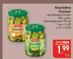 Marktkauf Hengstenberg cornichons natur-würzig Angebot