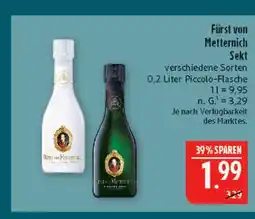 Marktkauf Fürst von metternich sekt Angebot