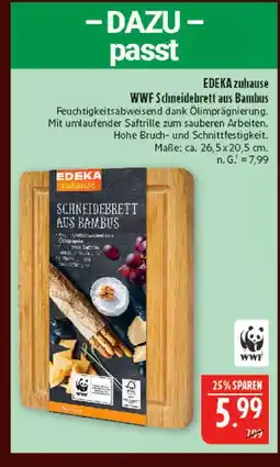 Marktkauf Edeka zuhause wwf schneidebrett aus bambus Angebot