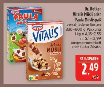Marktkauf Dr. oetker vitalis müsli Angebot