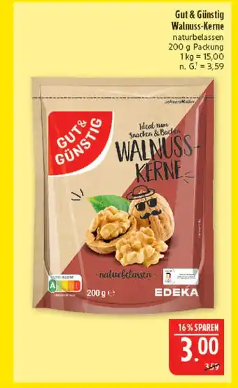 Marktkauf Gut & günstig walnuss-kerne Angebot