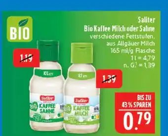 Marktkauf Saliter bio kaffee sahne Angebot