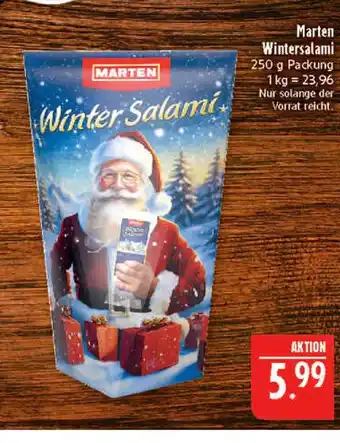 Marktkauf Marten winter salami Angebot
