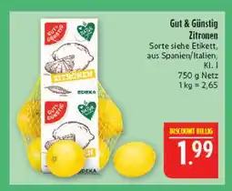Marktkauf Gut & günstig zitronen Angebot