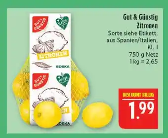 Marktkauf Gut & günstig zitronen Angebot