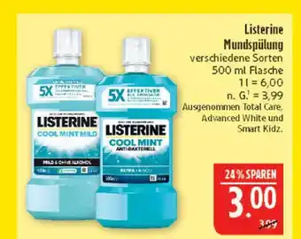 Marktkauf Listerine cool mint mild Angebot